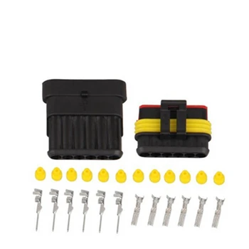 Waterproof Auto 6 Pin Tyco Amp Superseal 1.5mm Series Male Female