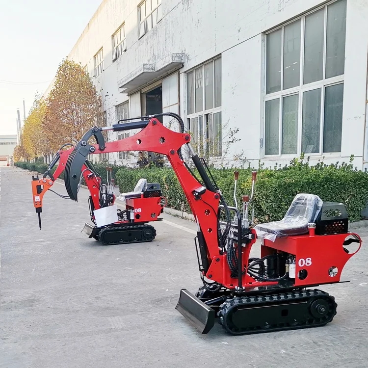 Multifunctional Micro Digger Hook Machine Landscaping Mini Hooker Small Agricultural Crushing Excavator