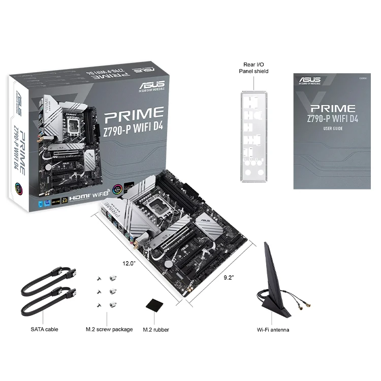中古のASUS PRIME Z790-P WIFI D4マザーボードは、デュアルチャネル
