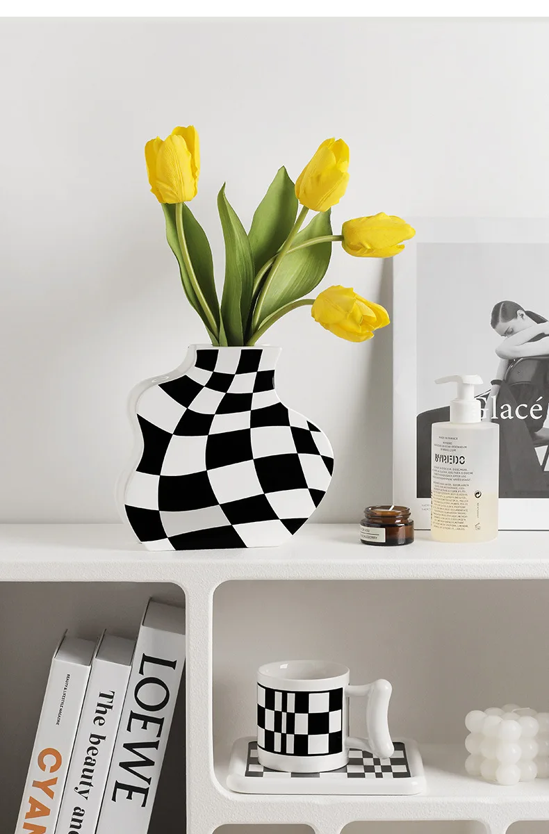 Trendy Abstract Creative Minimalist Artistic Checkerboard Geometric Composition Wall Decoration Modern Design Vector Trendy Image214567913