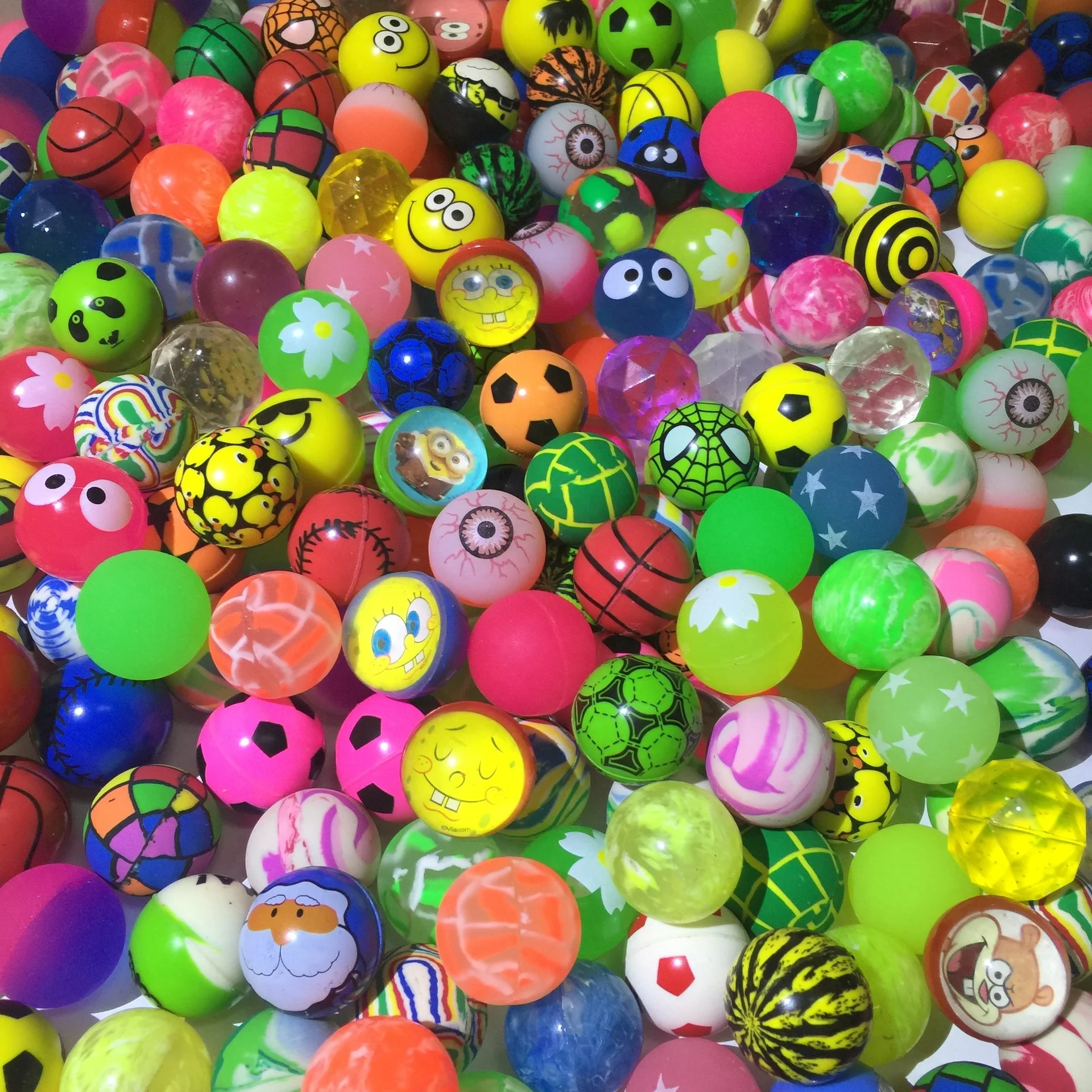 Bulk Rubber Bouncy Balls Kids Toy Colorful Bouncy Balls Bolas De Goma ...