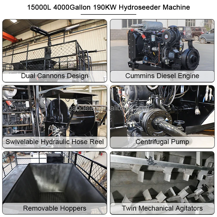 10m3 13m3 15m3 Large Capacity China Slope protection Hydroseeder Machine Grass Seeds Hydro Seeder for Mine Regreening