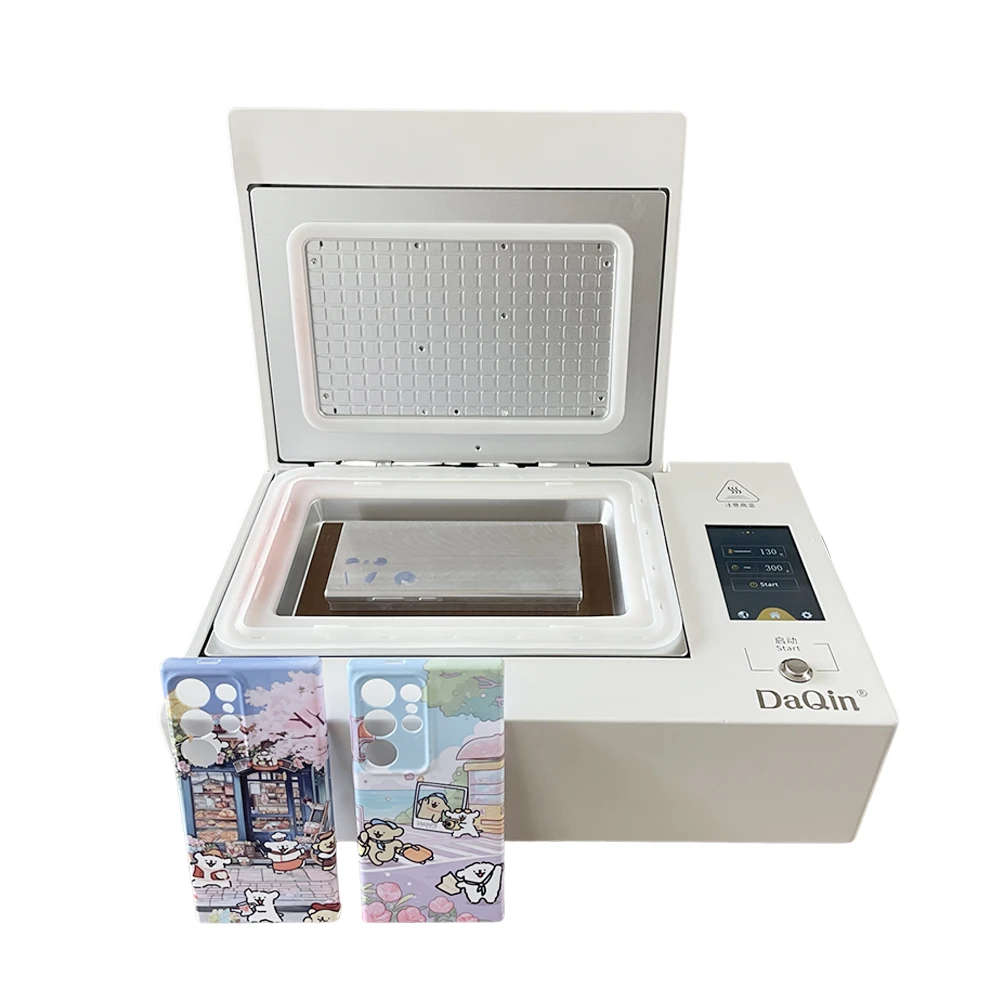 Daqin Heat Transfer 3D Sublimation Vacuum Cell Phone Case Printer for DIY Printing Mobile Cover Maker
