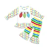 Christmas Light Bulb Polka Dot Girls Outfit