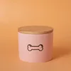 Bz16-11 straight urn-pink-small-black bone
