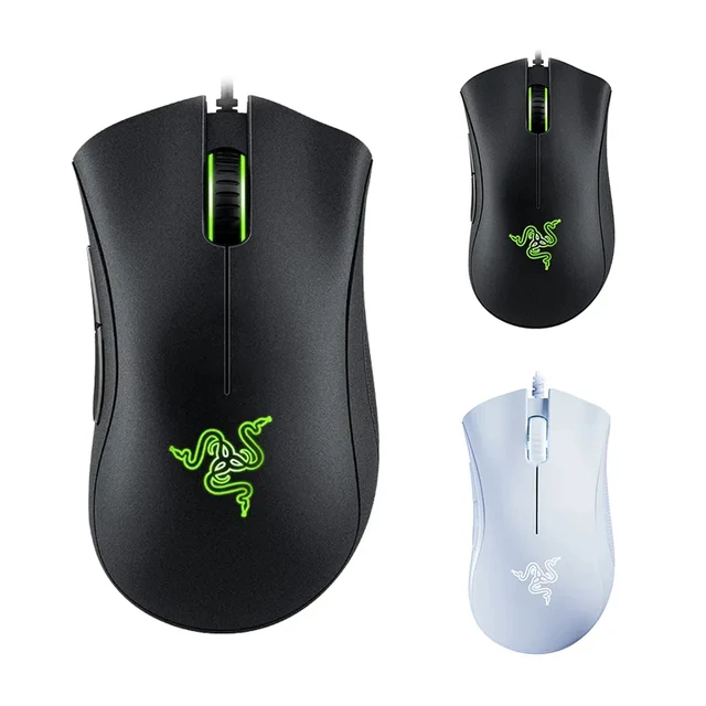 In Stock Razer Deathadder Essential 6400 DPI RGB Laptop Pc Mous Ergonomic Gamer Wired Computer Gaming Mouse with Sensor