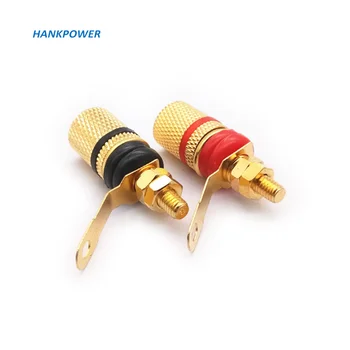 Lot De 10 Bornes De Connexion Double Prise Banane 4mm - Connecteurs Haut-Parleurs