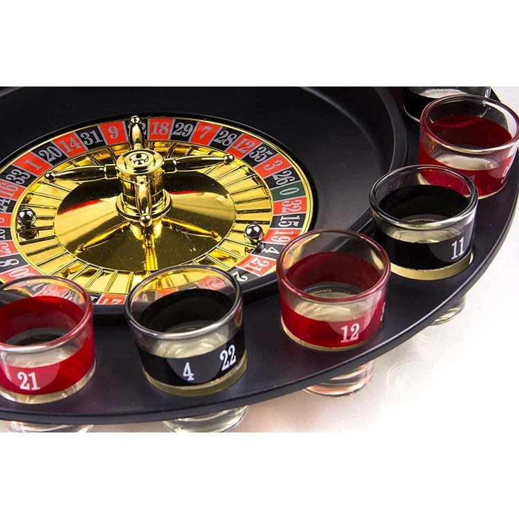 Party Bar Turntable Casino Funny Game Shot Glasses Roulette