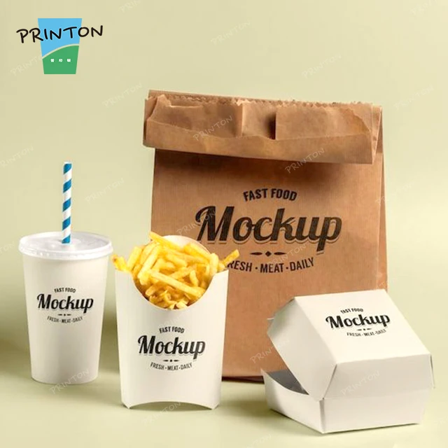 KFC Fries Sizes & Beverage Bucket - Custom Eco-Friendly Boxes