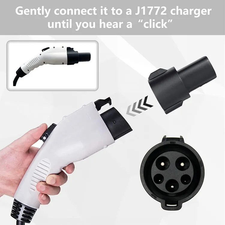 Sae J1772 Plug To A 60 Amp 250v Ac Charger Converter External Connector