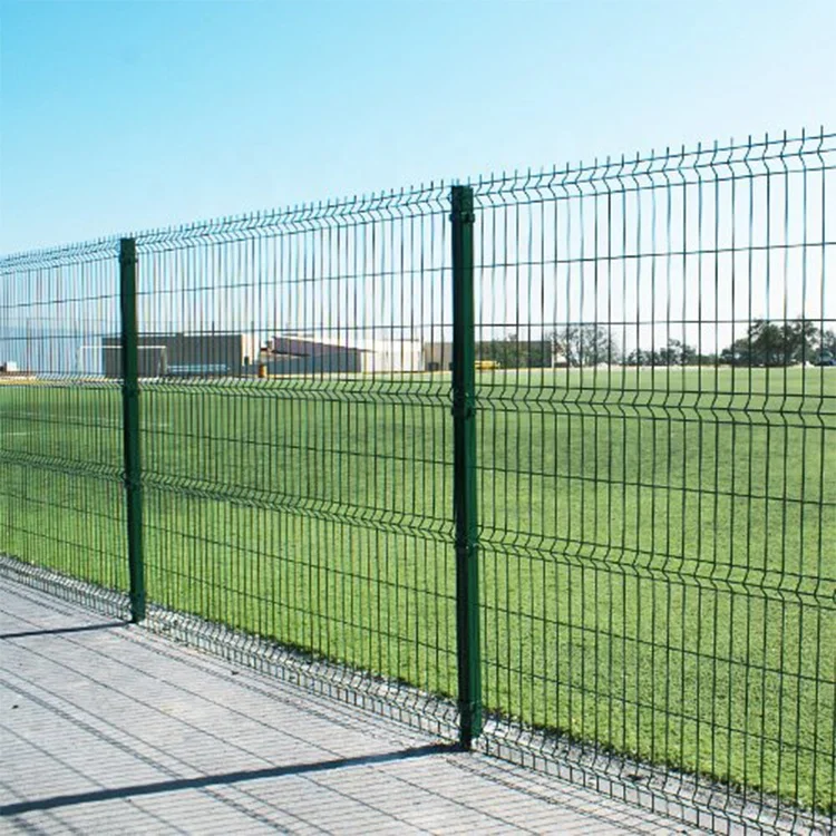 Green PVC Coated 3d v Bending Curved Garden Fence Panel Curved Welded Wire Mesh Fence