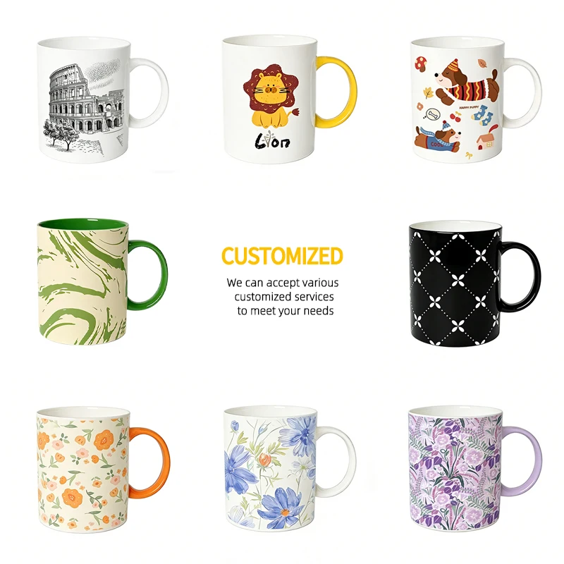 High Quality Custom Ceramic White Mug OEM ODM Service With Decal Printing