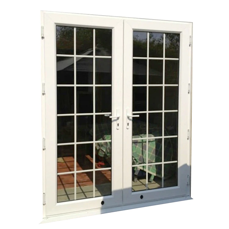 Simple Design House Patio Doors Design Double Pane Interior Aluminum Noiseless Casement Swing Glass Door for Home