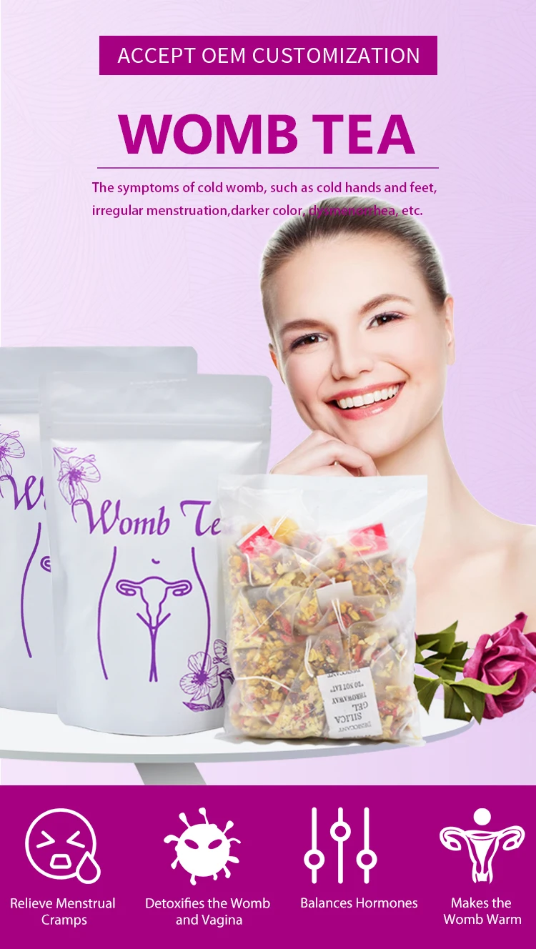 Private Label 100% Natural Herbal Warm Womb Cleansing Detox Flavor Tea ...