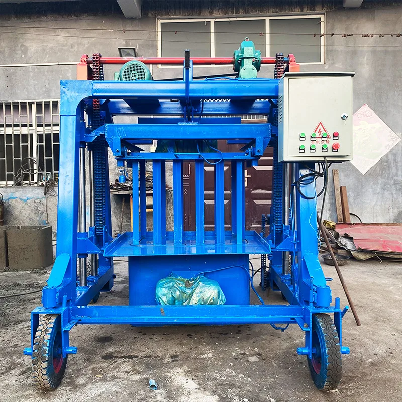 Movable Block Moulder Engines Cement 500 Small Scale Concrete Mini