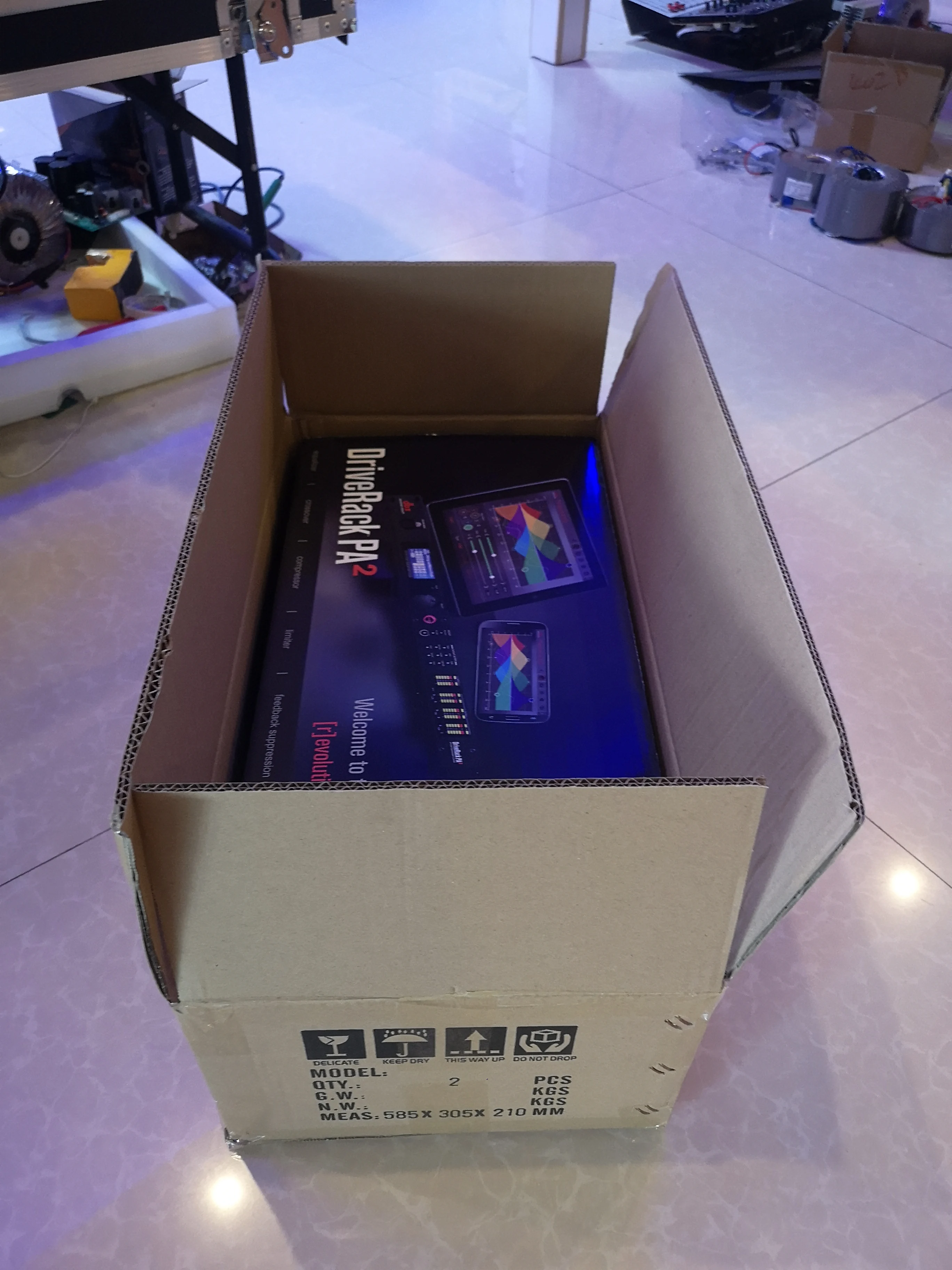 Procesador DSP de audio digital profesional PA2 para sistema de sonido PA