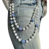 White stars blue beads (12 16mm beads)