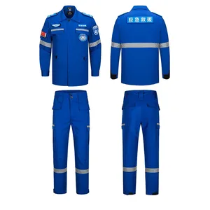 Construction Workwear Long Sleeve Emergency Rescue Workwear Community Fire Resistance Emergency Rescue SuitComplete Set