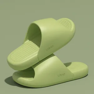 Comfortable Indoor Summer for Slippers Trendy Open Toe Design Soft EVA Waterproof Candy Colors Anti-Slip Home for for Couples