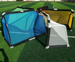 ASTEK Portable Aluminium Folding Mini Soccer Goal colorful nets kid football goal set mini