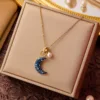 Blue Moon Circle Diamond Pearl