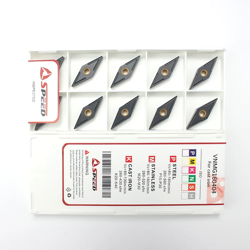 20pcs VNMG160408-TM VNMG332 Carbide Inserts Cutter Inserts - Foto 2