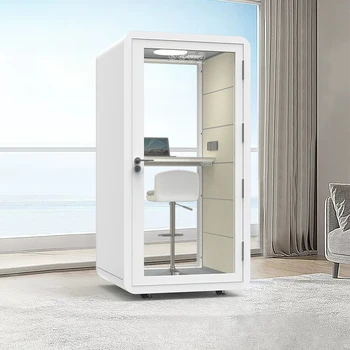 Customized White 350KG Silent Breeze System 4000K Lumens Natural Light Tiny Soundproof Home Office Pods