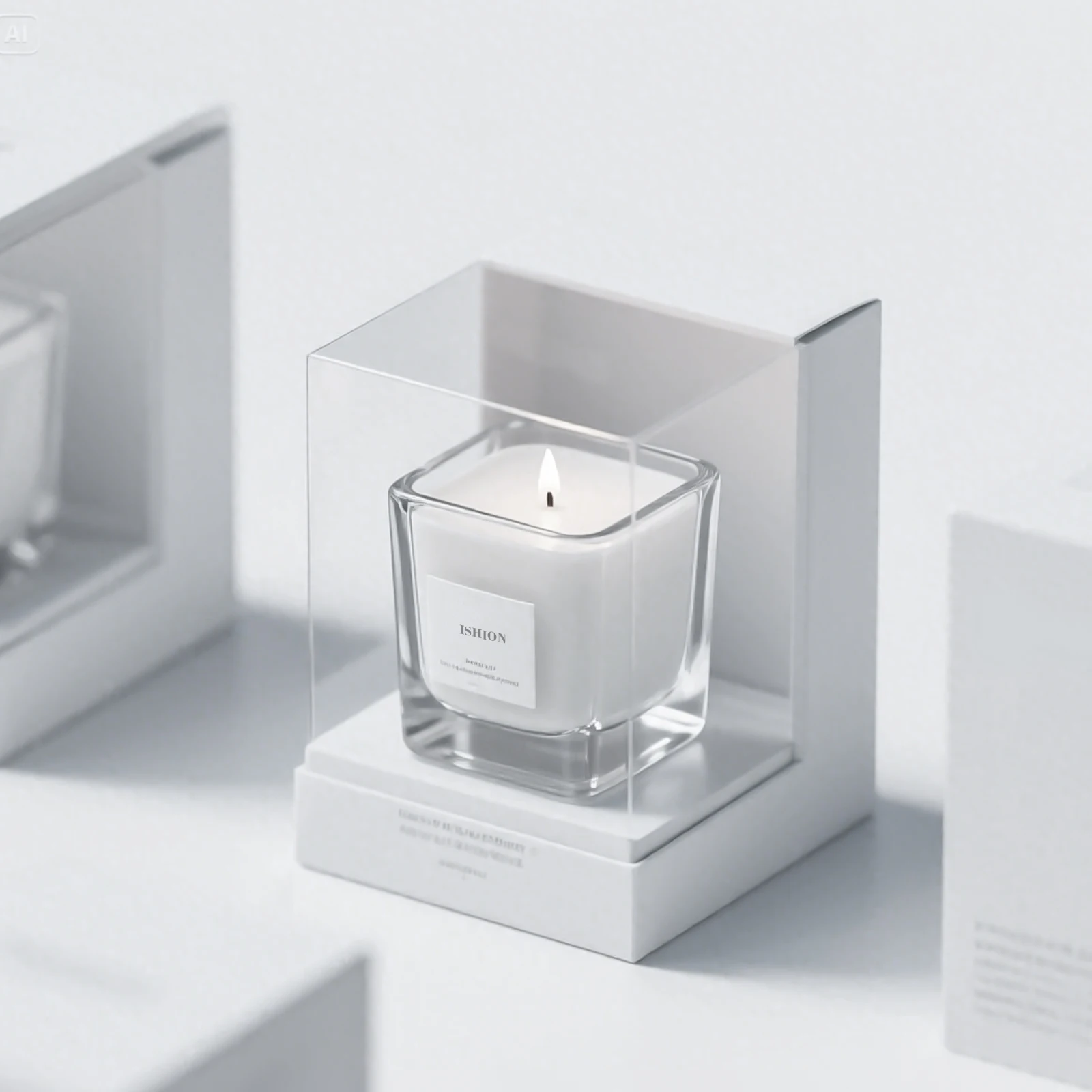 OEM Custom Luxury Transparent Square Jars Empty for Packaging Glass ...