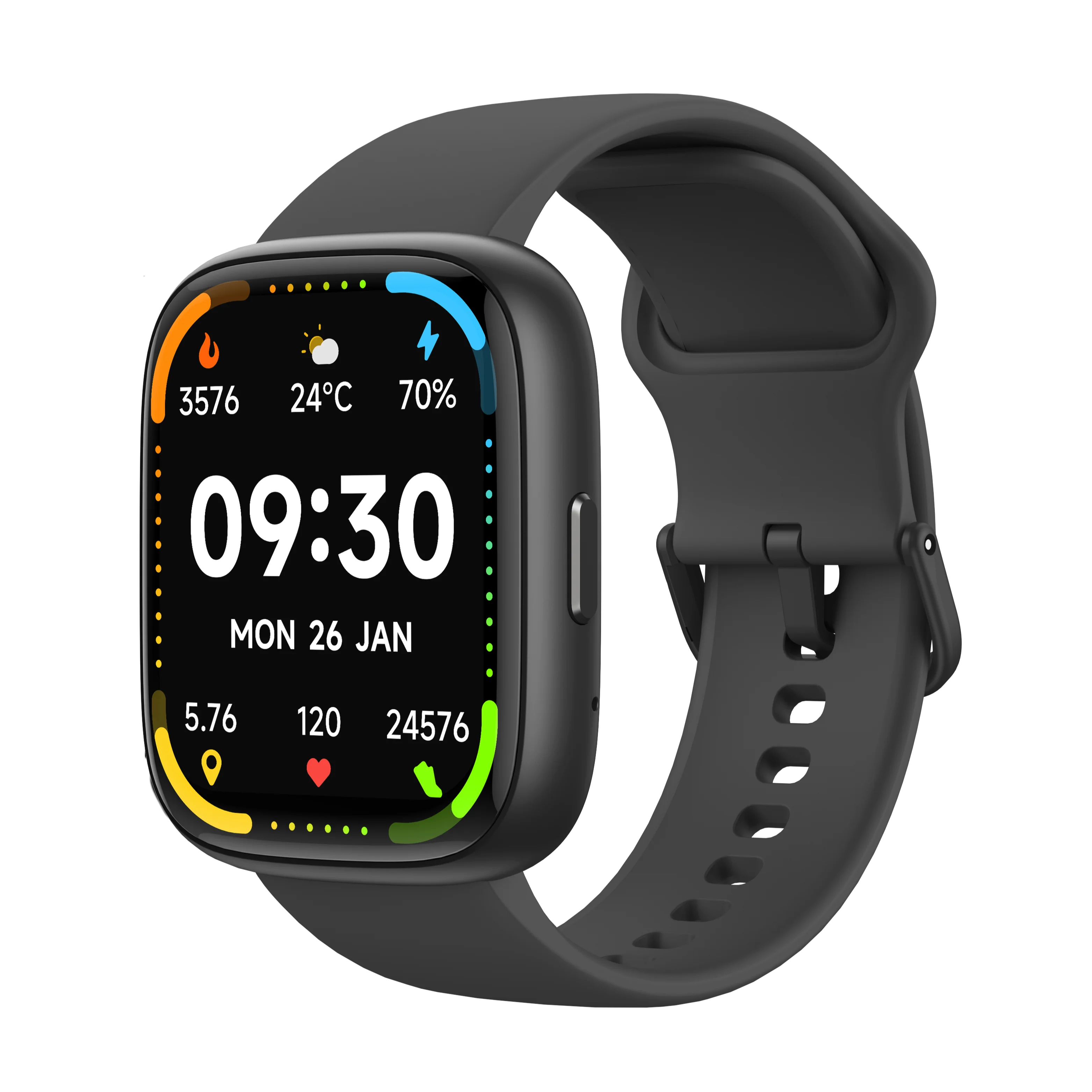 Cross-Border Sports Smart Watch TFT Screen BLE Call Health Monitoring Silicone Band Magnetic Voice Assistant