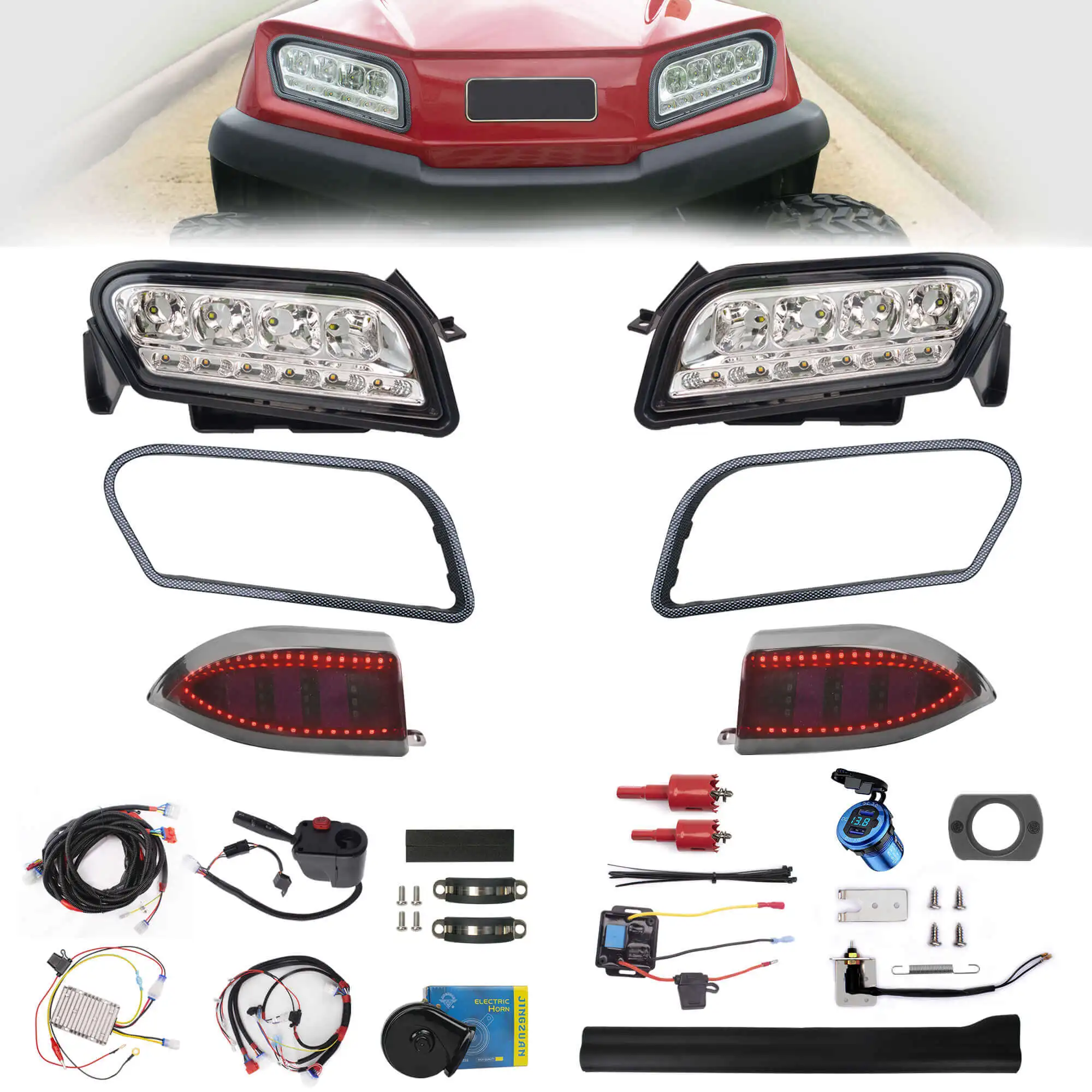 Nokins Deluxe Led Light Kits Fit Club Car Tempo Golf Cart Buy Club
