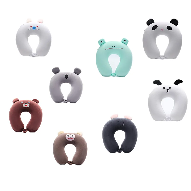 Wholesale Baby Children Camping Memory Foam Cervical Neck Pillows for customized plush kids Toys