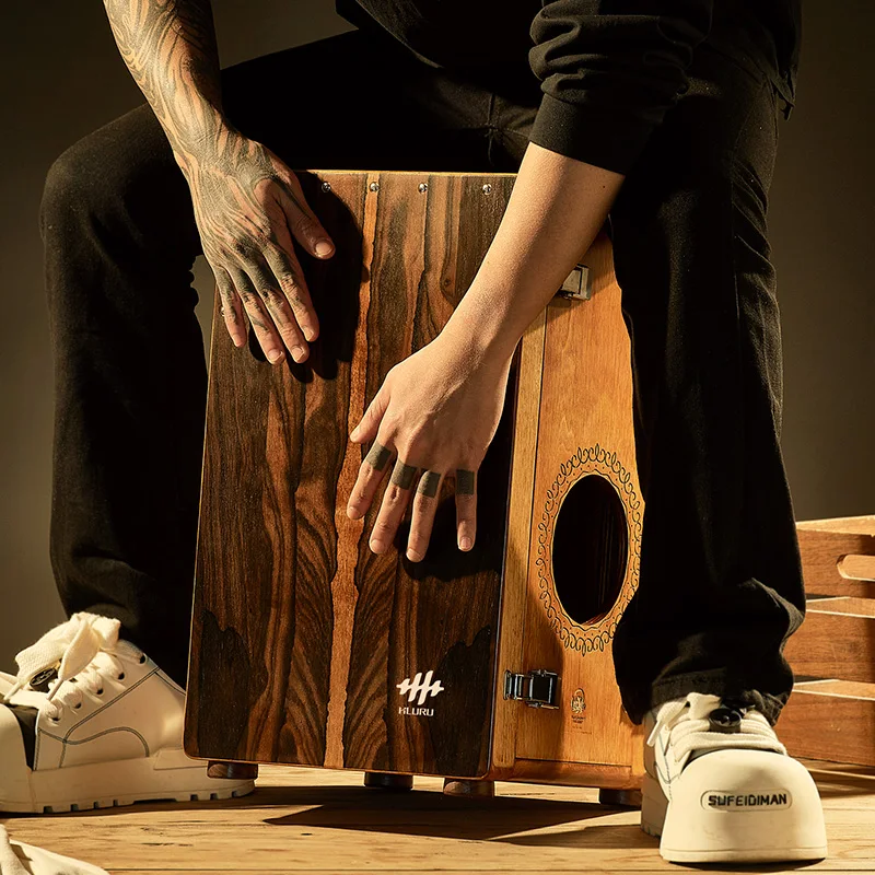 HLURU pro カホン ボックス Cajon box ナチュラルウッド仕上げ 楽器、器材 HLURU pro カホン ボックス Cajon box ナチュラルウッド