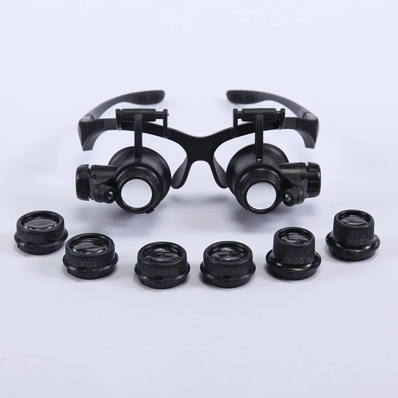 Eyepiece 15x Magnifying Glass Magnifying Lens With Magnifying Glass Jeweler  Watch Repair Magnifying Glass With Led Eye Magnifying Glass (1 Piece, Blac