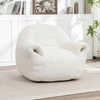 White + faux fur + Foam