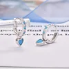 Silver turquoise earrings