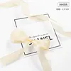 2.5cm silk ribbon in apricot color, 1 yard (100 yards/roll)