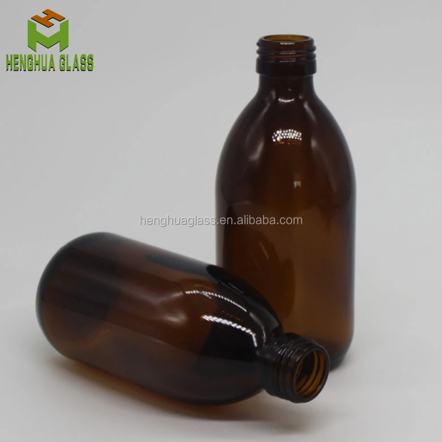 8 oz Amber Glass Bottle with Cap for sale