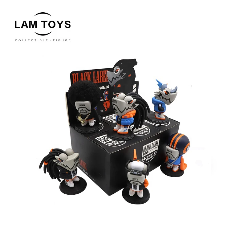 Lamtoys Professional Manufacturer 6PCS Chameleon Blind Box Toys Vinyl Pvc Cartoon Action Figure