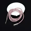 Laccio per scarpe rosa chiaro da 4 mm con puntale