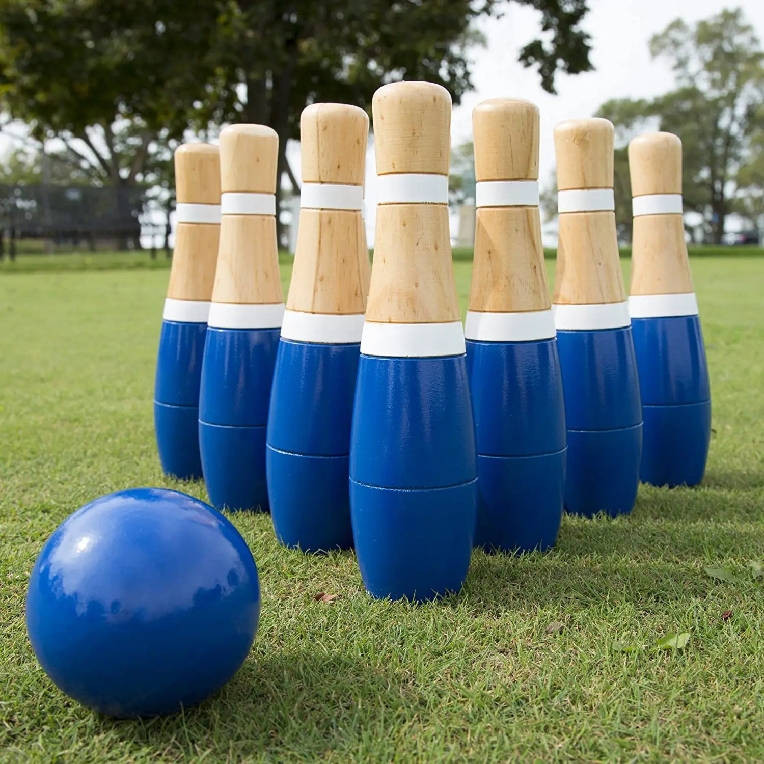 backyard bowling set