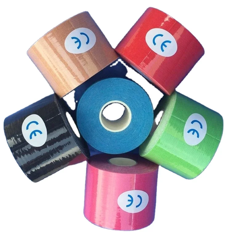 2024 Free Sample Sports Athlete Golf Tennis Colour Kinesiology Sports Tape
