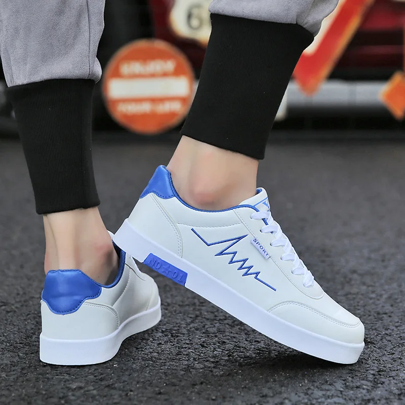 Raw-Edge Contrast Color Skate Shoes in 2023  Breathable shoes men, Running  shoes for men, Blue shoes