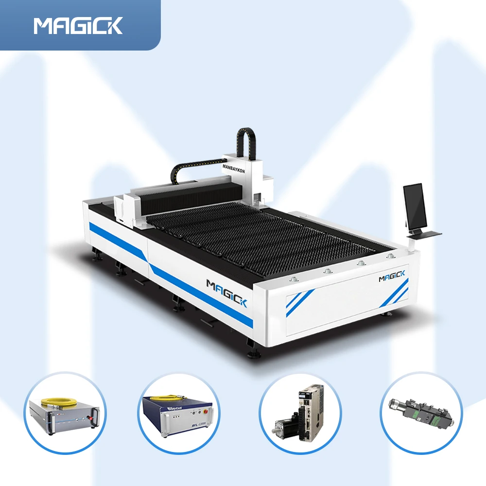 MKLASER Raycus IPG MAX 1000 Вт 3015 однонастольная волоконно-лазерная машина для резки пластин