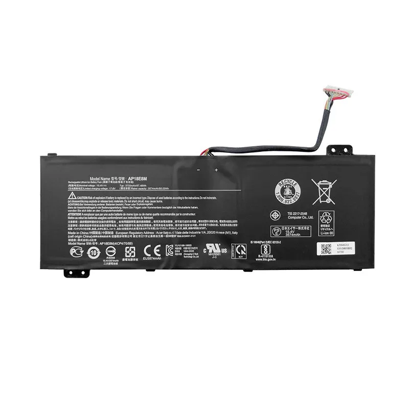 Batterie 15.4V 3733mAh Pour Acer Predator Helios 300, Nitro 5, Aspire 7 – Remplacement AP18E7M/AP18E8M - 3