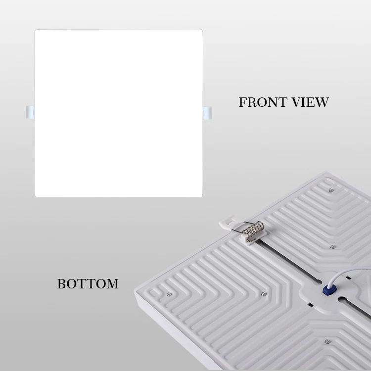 Modern 24W LED Panel Light Slim Surface Mounted with CCT Color Changeable Adjustable Cut Hole Size for Home Office Living Room