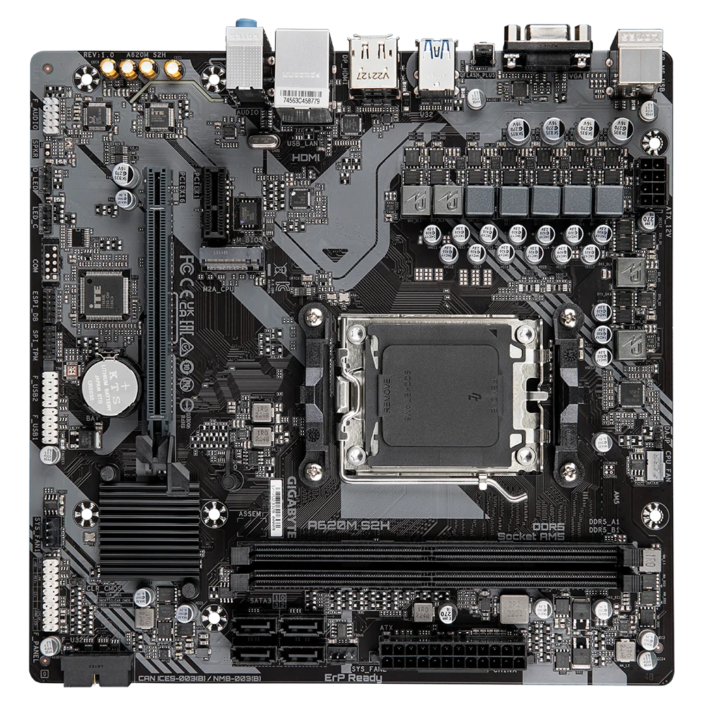 Brand New Giga Byte A620m S2h Amd Am5 Motherboard Pc Ddr5 - Buy A620m ...