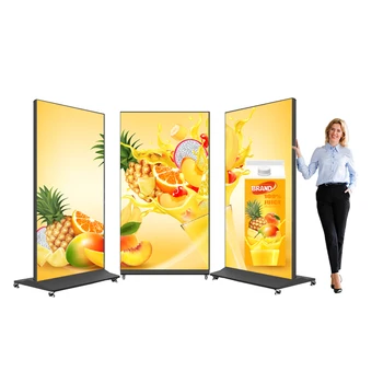 75 86 98 inch LCD digital marketing advertising display floor standing displays digital signage and displays kiosk