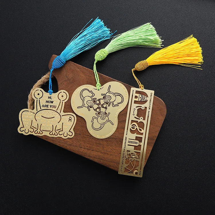 プロモーションギフト エナメル亜鉛合金メタルブックマーク カスタムパーソナライズブックマーク 3D キュート漫画アニメブックマーク ブック用 2