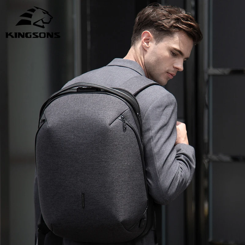 Kingsons Shockproof Anti Thief Backpack Bag Mens Business Antirrobo Anti  Theft Backpack with Usb Charging Port and TSA Lock