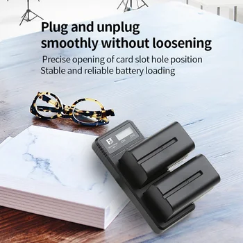 FB NP-F970 Battery Charger for SONY F550 F750 F990 F980 F970 F960 F550 F570 F770 F930 FM500H FM55H Portable Dual Channel Charger detail image